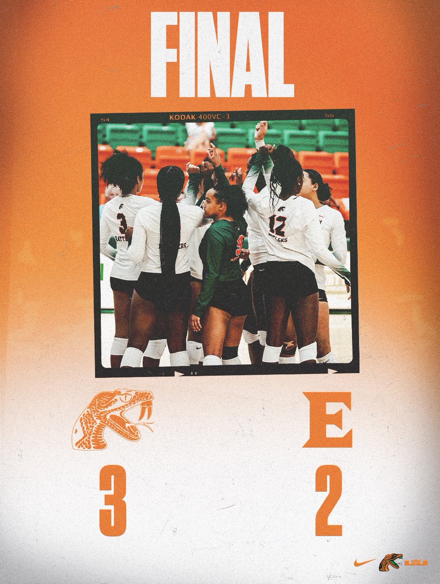 for the second time today ... 🗣️ RATTLERS WIN 🗣️ RATTLERS WIN 🗣️ RATTLERS WIN 🗣️ RATTLERS WIN 🗣️ RATTLERS WIN what a great come-from-behind victory (25-21, 13-15, 19-25, 26-24, 15-5) #FAMU | #FAMUly | #Rattlers | #FangsUp 🐍