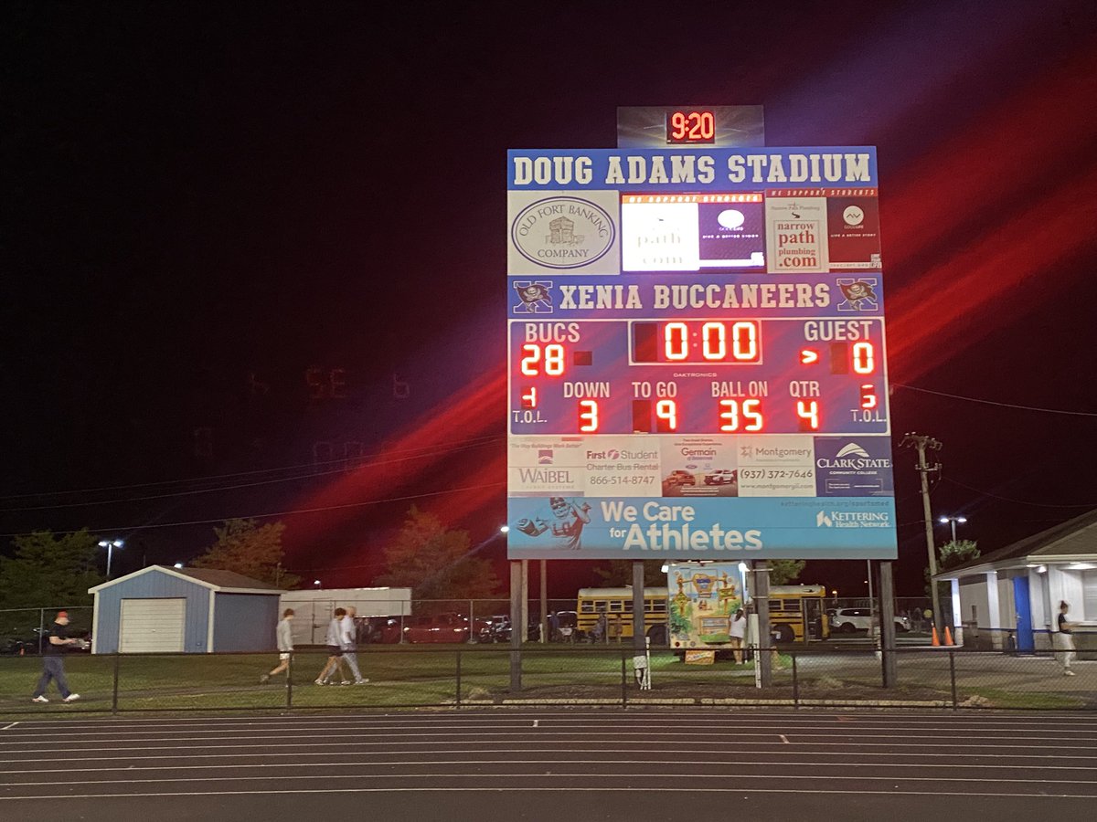 “WINNERS”
Xenia with the big win over Piqua tonight in a battle of state ranked teams! Xenia improves to 4-0 on the season! <a href="/MVLathletics/">Miami Valley League</a> <a href="/xeniabucsfb/">Xenia Bucs Football</a> <a href="/XeniaSchools/">XeniaCommunitySchools</a>