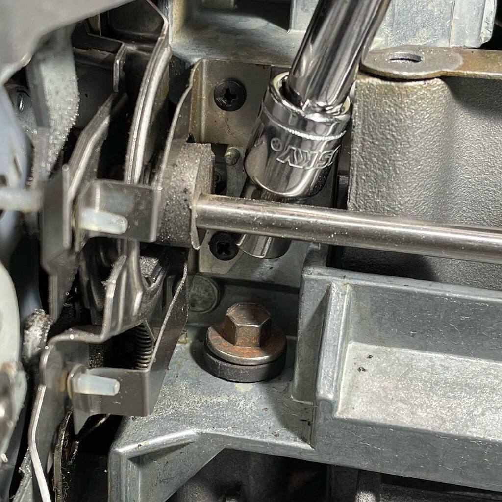 NickDrudge's tweet photo. Always fun to get to a part in a repair where you don’t have the right tool. https://t.co/7dB6UEqfx6