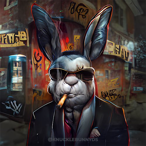 kevinwburger's tweet photo. I discovered @knucklebunnyds last night vis an alpha call. The art Smacks you in the face, listening to the Team They sound pretty cool and collected. 
They are part of the #buildermeta you want to get in on. Lots of Great collabs and partnerships. Don’t sleep on it. https://t.co/7xsZcfQCe5