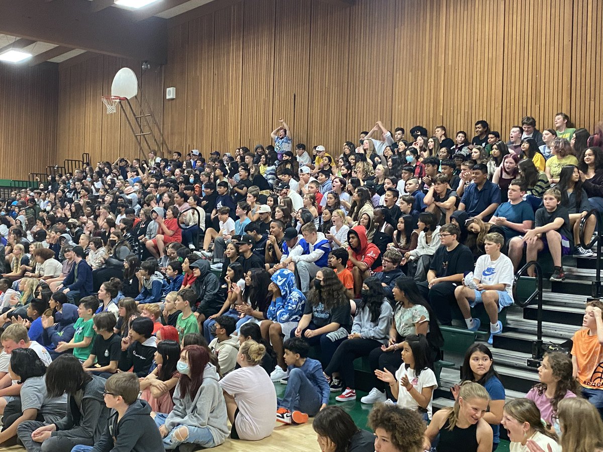 We wrapped up our first week of school with an awesome spirit assembly! What a great start to the year! #GoHornets