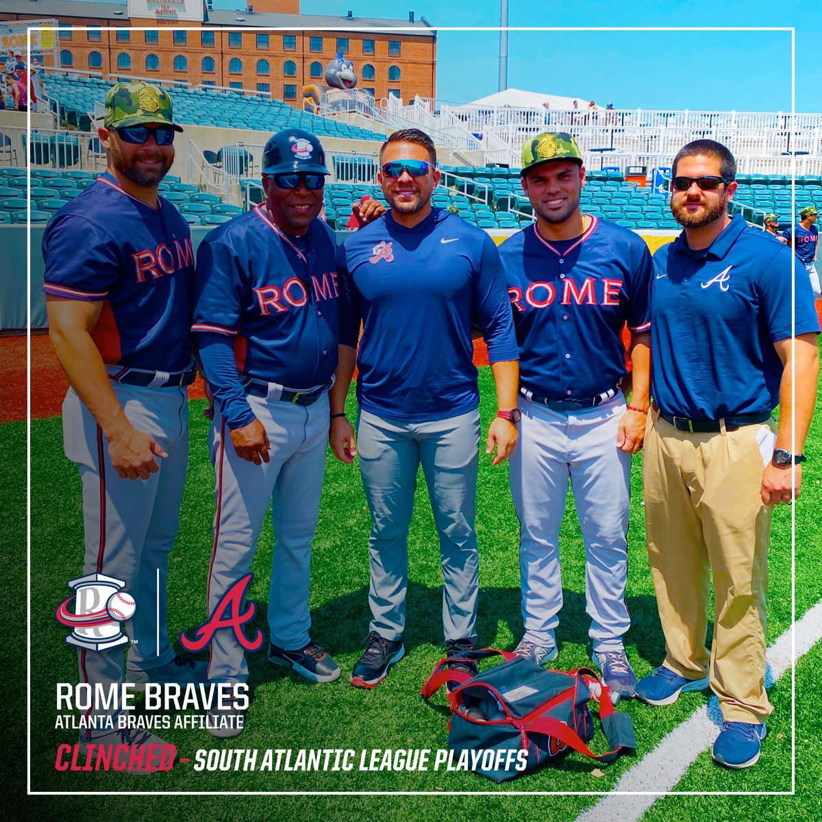 All roads lead to Rome, but only this one goes to the playoffs.

Mission accomplished for @TheRomeBraves, who clinch the SAL South second-half title!
