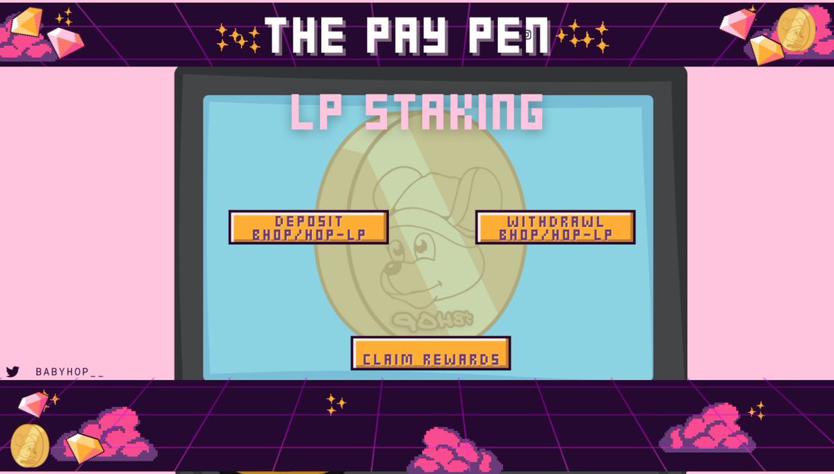 BabyJoeyNFT's tweet photo. Just a little preview of what the #PayPen is going to look like! We’re super excited for this to be deployed and your going to be able to put all those $BHOP tokens you have earned from the #ClawMachine in the #PayPen !! Mint your joey and get earning!!! https://t.co/VZ7AqdaYRh https://t.co/D3mjZp0dTK