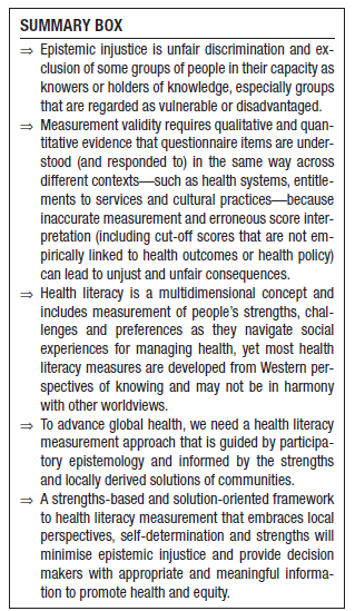 RichardOsborne4's tweet photo. In this paper, with @4MelanieHawkins, @XDebussche, @StephBesancon et al, we explain #Healthliteracy measurement [1st do no harm]:
Embracing diversity in a strengths-based approach to promote health and #equity, and avoid epistemic #injustice https://t.co/Fdpj4pXyWJ https://t.co/0pmw1DMhYb