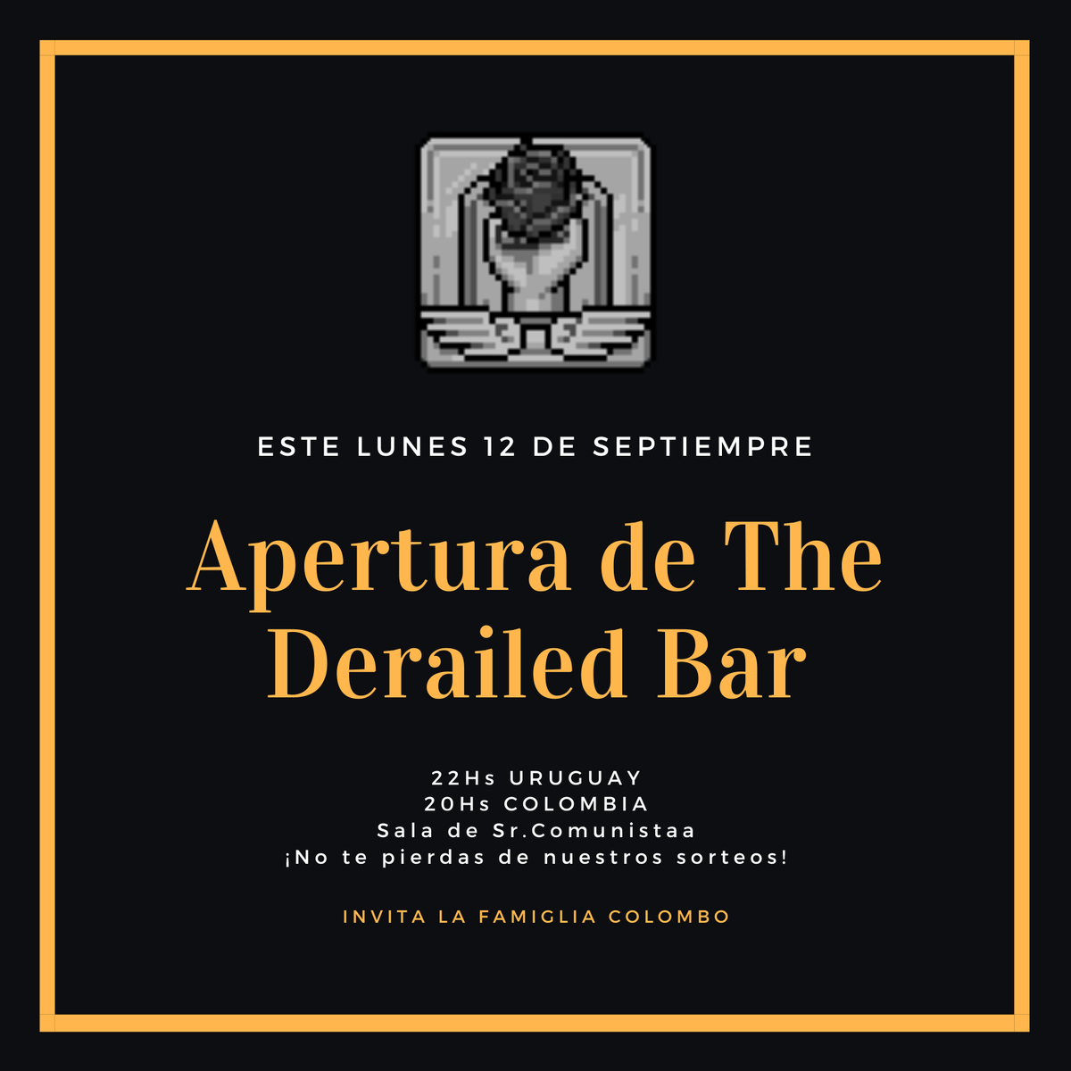 Acompáñanos este lunes en la noche y se parte de la apertura de este establecimiento. Tenemos sorpresas para los invitados. ¡No falten!