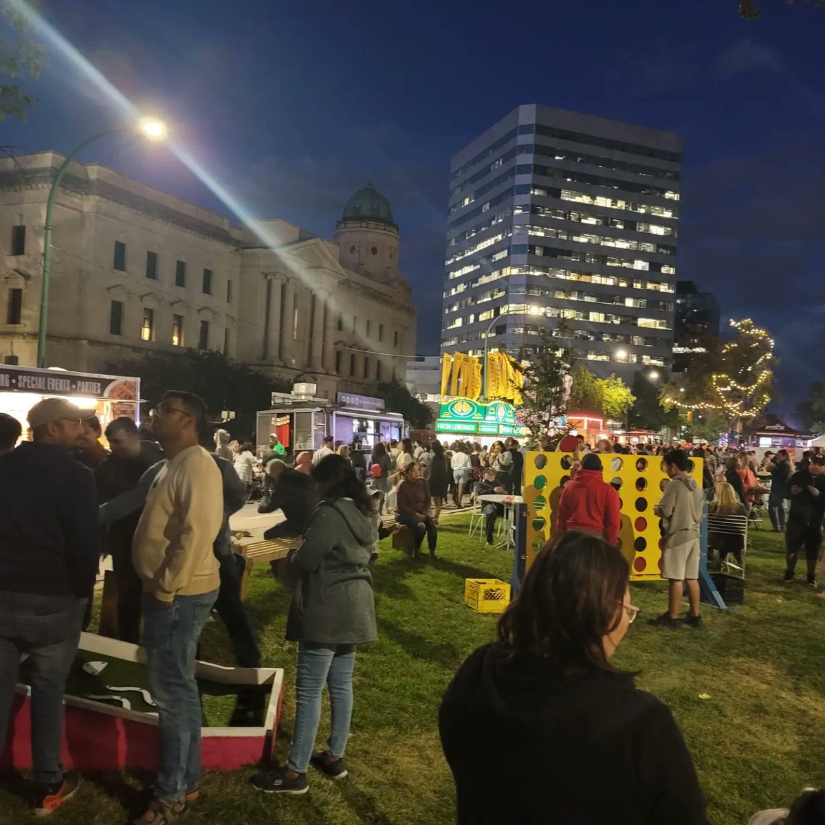 So proud to see the iconic <a href="/ManyFestWpg/">ManyFest</a> return to <a href="/DowntownWpgBIZ/">Downtown Winnipeg BIZ</a> @DowntownPeggy amazing job <a href="/FenskePeg/">Kate Fenske</a> great seeing @navigatrix626 #jasonsmith #winnipeg #local #memories <a href="/stefanogrande/">Stefano Grande</a>