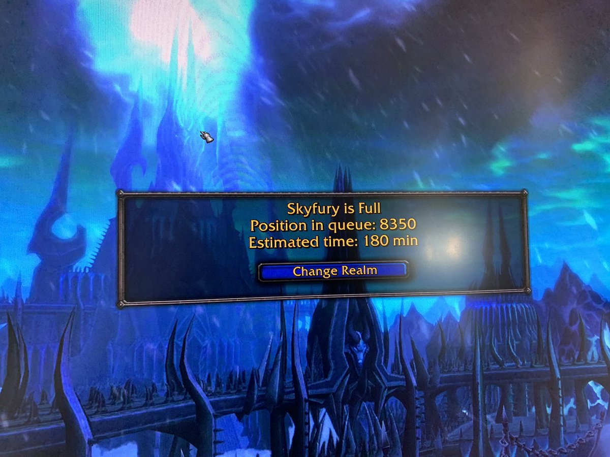 TheArtistMLord's tweet photo. @Blizzard_Ent I’d love to play up to release but this is impossible. Imagine any other streaming service like this in 2022. #wotlk thanks for trying though Blizz. #WowClassic https://t.co/iavnel4Phw