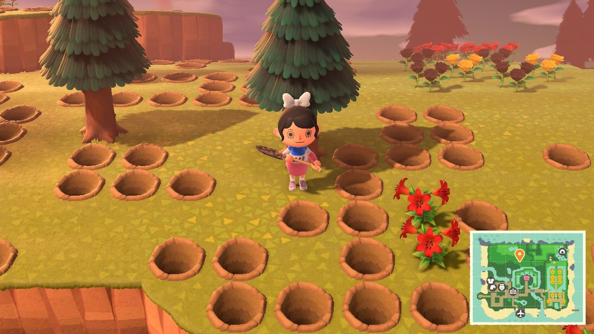 friendorcrow's tweet photo. I've been clearing flowers for hours... #AnimalCrossing #ACNH #NintendoSwitch https://t.co/XVhvEzZrWz