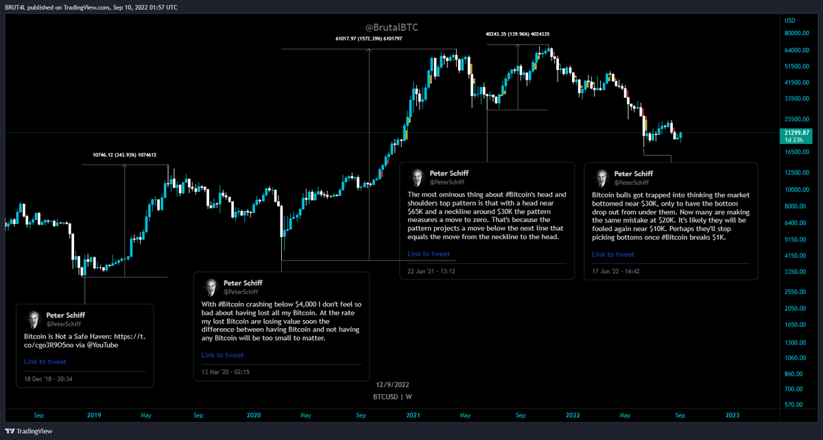BrutalBTC's tweet photo. Trying to frame the legend once for all. ~Peter Schiff https://t.co/0LgybCqcpS