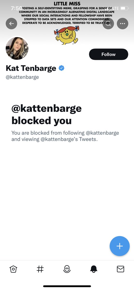 StrwbrryWishes's tweet photo. The tweet that finally got me blocked by Kat Tenbarge! Apparently she doesn’t take constructive criticism well, which is why she will never grow as a “journalist”.🤷🏻‍♀️

#MenToo #AbuseHasNoGender #JohnnyDeppDeservesAnApology https://t.co/M21RlapKRc