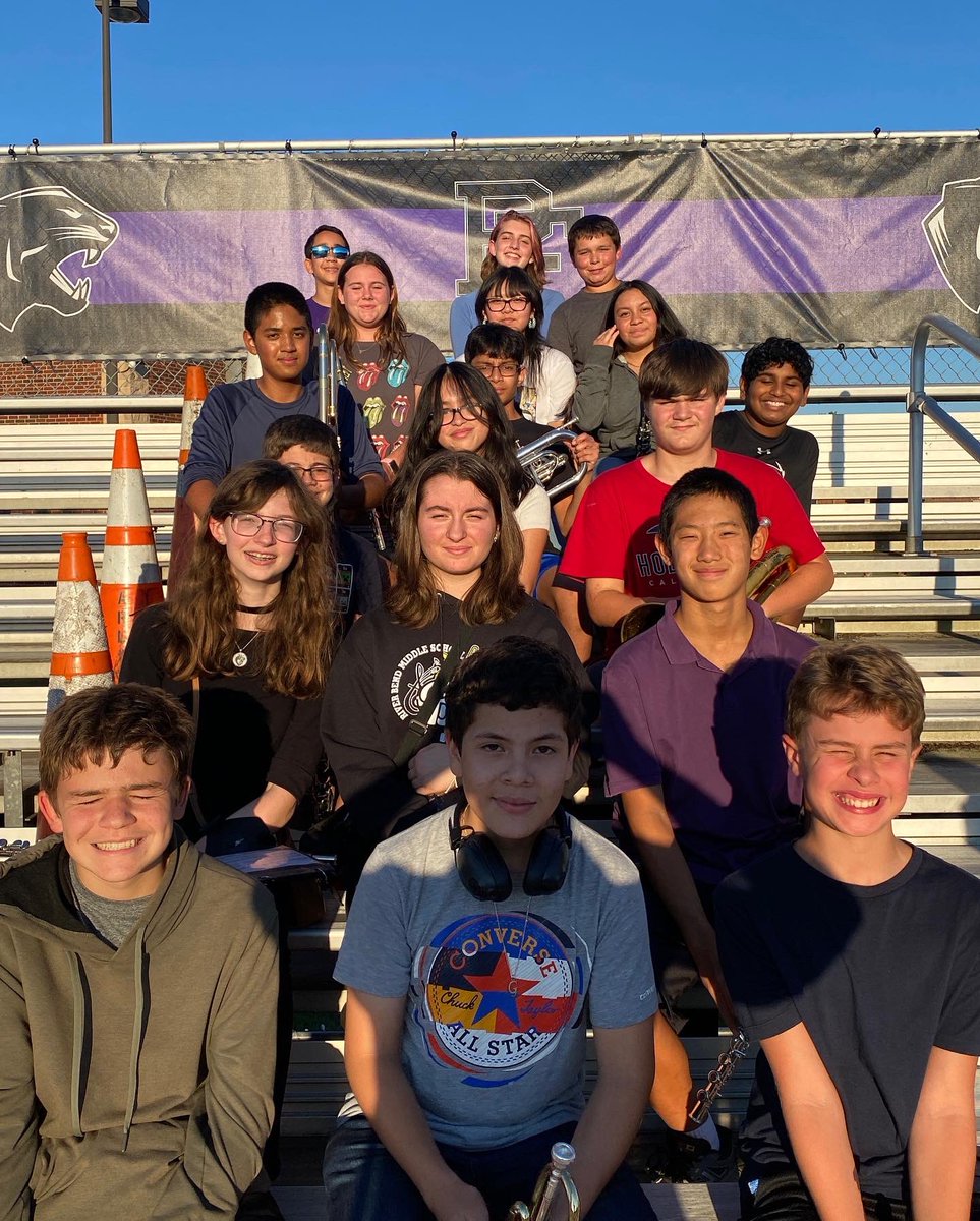 RiverBendBands's tweet photo. So grateful to Mr. Lotfi and the @pfhsbands for being so welcoming to our students today! We had SUCH a great time hanging with the Marching Panthers!! #bandfam #rbmsmusic @RBMS_Official https://t.co/BtN538kXLQ