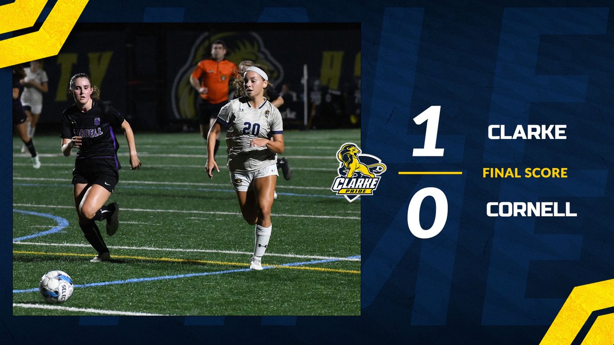 PRIDE WIN!

The goal came a minute and a half into the game but it was all CU needed for their 3rd win of the year!

#ClarkePride