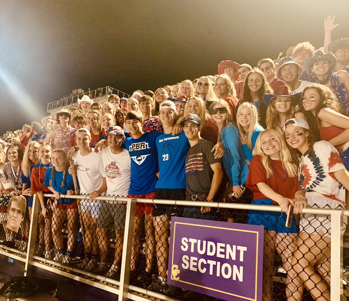 Student section on fire tonight! #camelpride