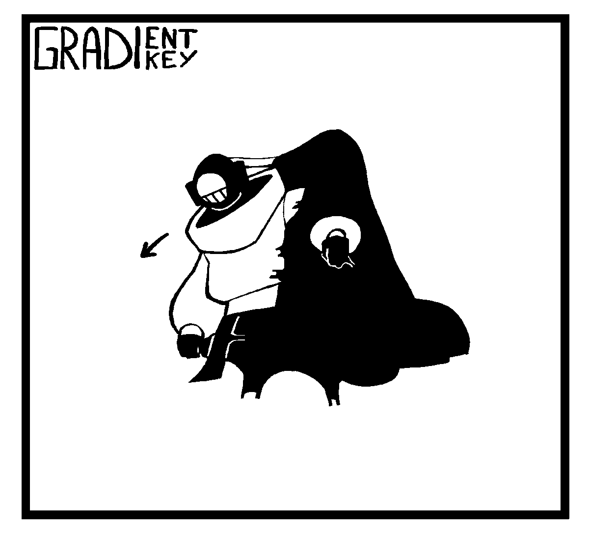 gradientkey's tweet photo. here's a piece of concept art for ITN ch. -1 and it looks like a sick tshirt design https://t.co/NyeKAPFvnB