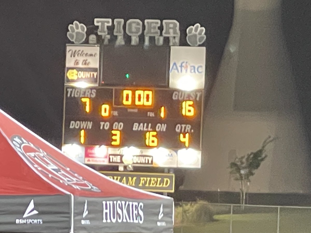 Huskies won tonight!!!  Huskies 16 Harris 7