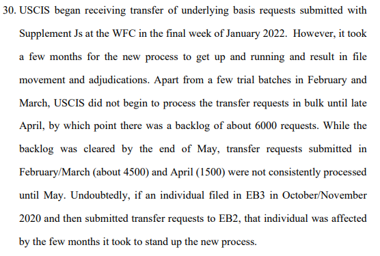 BaniasLaw's tweet image. If @USCIS is willing to admit the &quot;TUB&quot; process &quot;affected&quot; October/November 2020 #AOS applicants, it is safe to say the truth is likely far worse. #AOSDelay #EffectChange (This is a paragraph from a sworn declaration filed in an ongoing #AOSDelay case.)