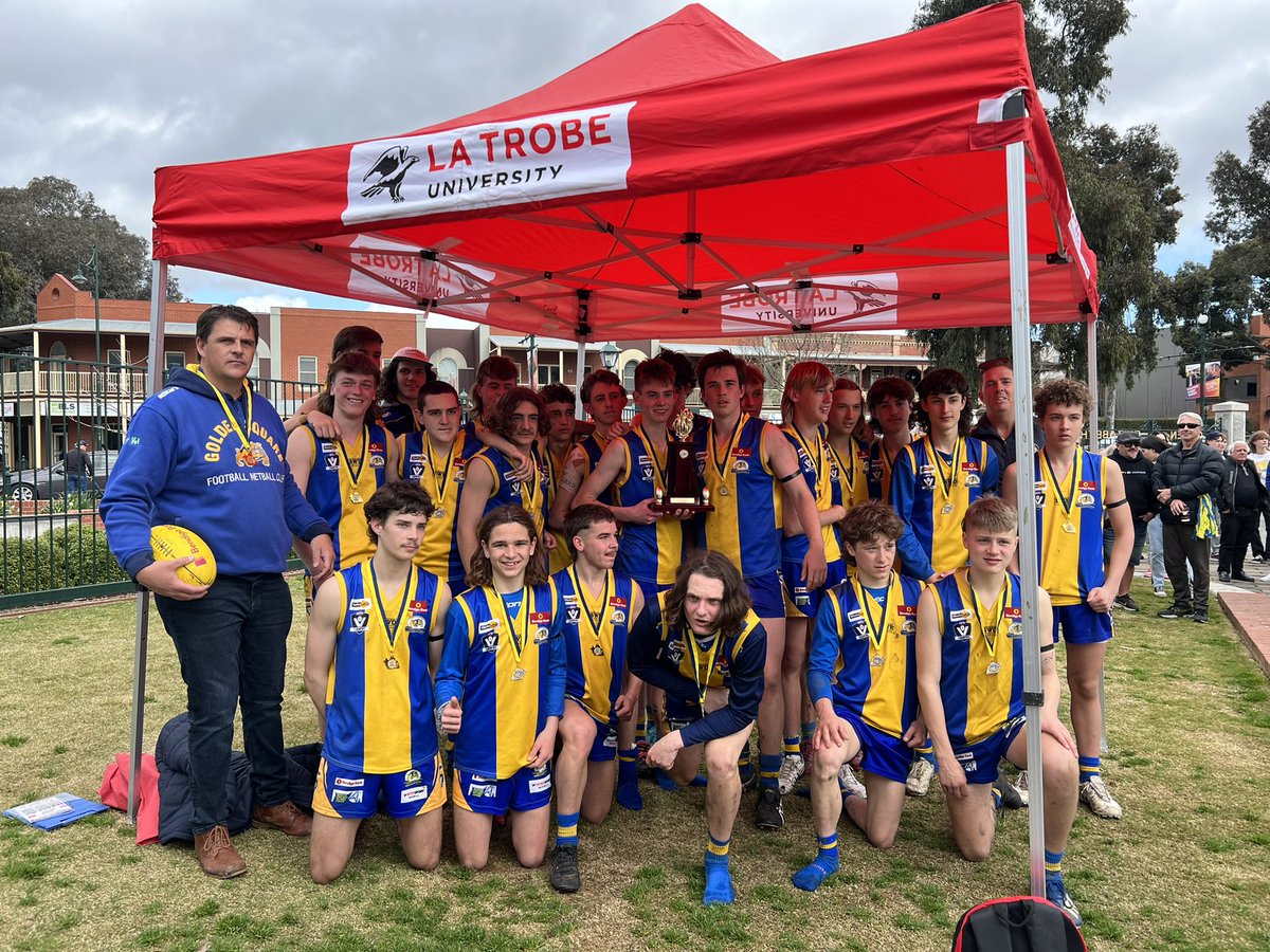 Melinda Keighran (@melkeighran) on Twitter photo Great day at the QEO <a href="/GSFNC/">Golden Square FNC</a> 2022 U16 Premiers.<a href="/latrobe/">La Trobe University</a> naming rights sponsor of the BJFL finals series <a href="/AFL_CentralVic/">AFL Central Victoria</a> <a href="/LaTrobeSport/">La Trobe Sport</a> <a href="/latrobebendigo/">La Trobe University Bendigo</a> Great day at the QEO <a href="/GSFNC/">Golden Square FNC</a> 2022 U16 Premiers.<a href="/latrobe/">La Trobe University</a> naming rights sponsor of the BJFL finals series <a href="/AFL_CentralVic/">AFL Central Victoria</a> <a href="/LaTrobeSport/">La Trobe Sport</a> <a href="/latrobebendigo/">La Trobe University Bendigo</a>