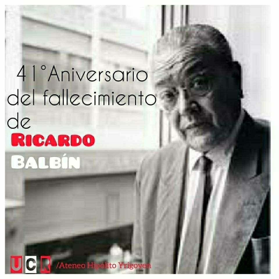 AteneoYrigoyen's tweet photo. Hoy se conmemora un nuevo aniversario del fallecimiento del "Chino" Balbín https://t.co/x4a8GdZsHl