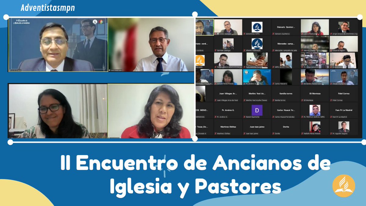 AdventistasMPN's tweet photo. 🤩Hoy se llevó acabo el II Encuentro de Ancianos y Pastores de @AdventistasMPN, se tuvo dos ponencias acargo del Pr. David Maldonado y la Dra. Dámaris Quinteros, que fueron de bendición para cada presente. 🙏 #RID https://t.co/aG3IfBbL8f