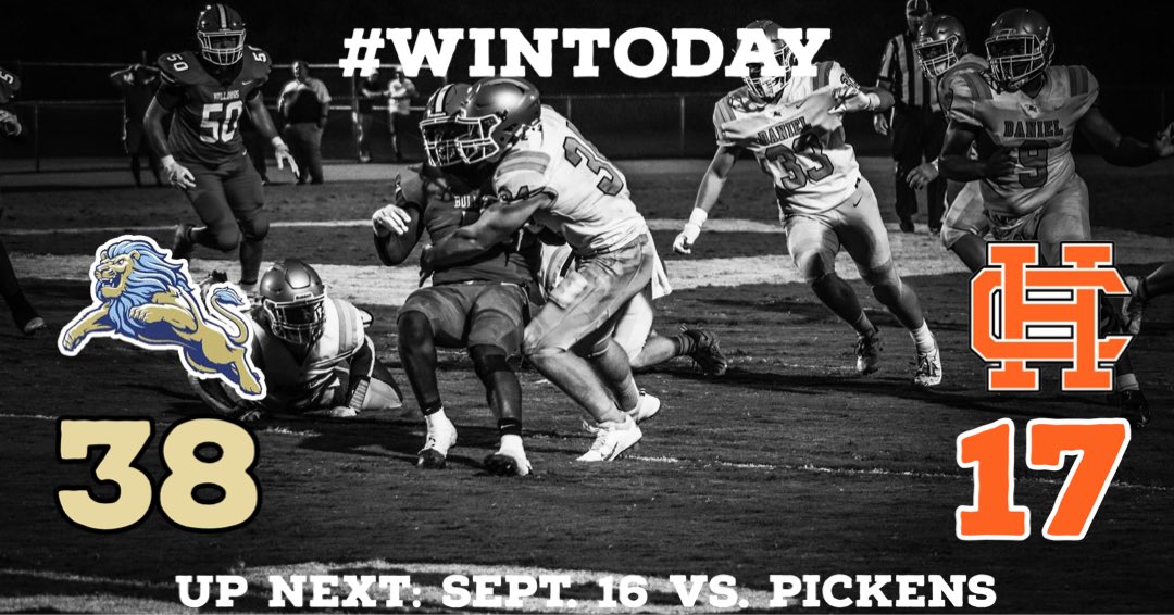 Your Lions move to 3-0 on the season after tonight's victory over Hart County! Join us next week right back at Singleton Field as we take on in-county foe Pickens. Go Lions! #WinToday