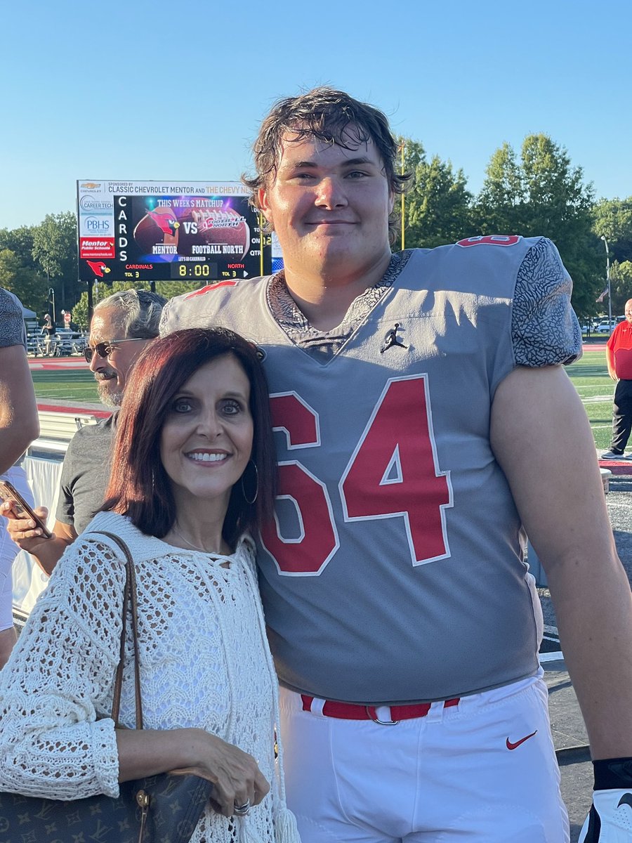 It was such an honor to be acknowledged by Michael McClure at tonight’s game! It is a night I will treasure forever! I am so proud of you! Enjoy your senior year! ♥️ <a href="/MentorAthletics/">MentorAthletics</a>