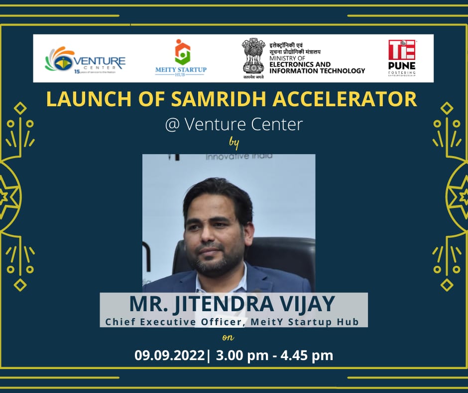 meitystartuphub's tweet photo. #ELaunch: MeitY "#SAMRIDH Accelerator" launched by CEO(MSH) in the presence of Dr.Rajan Srikanth of @KeiretsuAngels,throwing light on "What venture #investors look for in #startup pitches"|#SneakPeek| @GoI_MeitY @PMOIndia @AshwiniVaishnaw @Rajeev_GoI @venture_center @JeetKVijay https://t.co/UekPhQnHLa