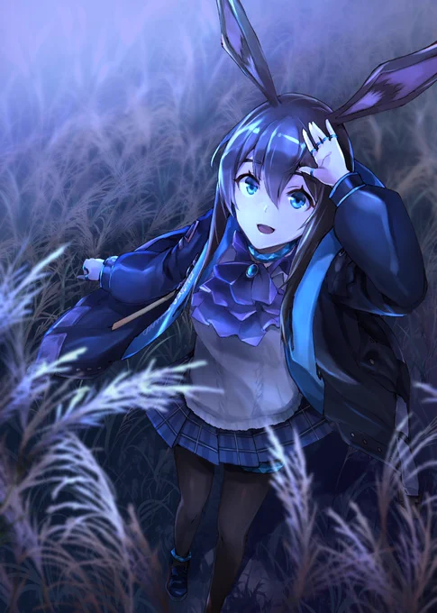 アーミヤ(再掲)去年の中秋の名月に描いたものです、あれからもう1年過ぎたんですね… 