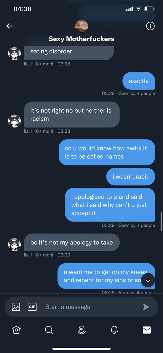 @anadeIvey wait lie didn’t show when i apologised and stated im not gonna apologise to a fatphone huh?