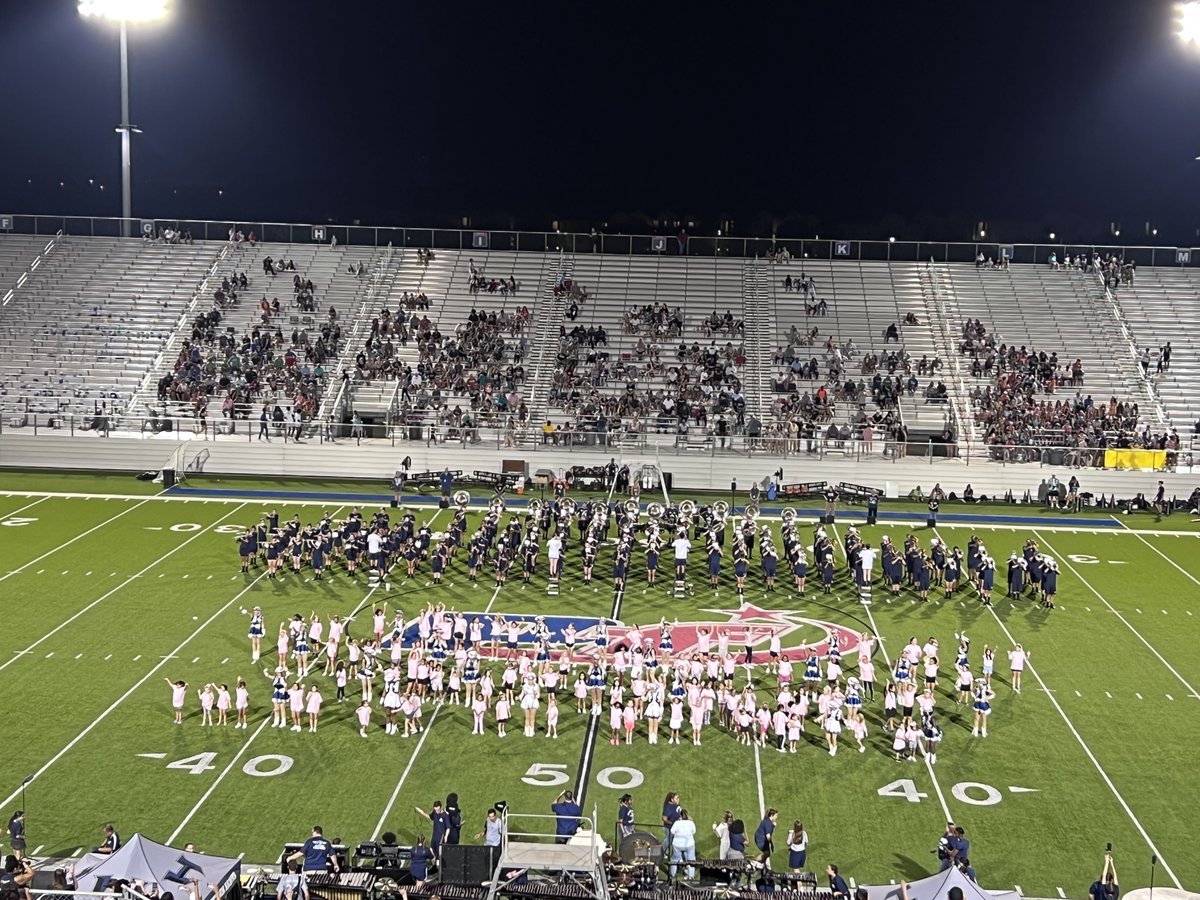 Go Hendrickson HS Band, Colorguard, Silver Dancers and Choir!  Amazing Game! #pfisd  #pfisdfinearts