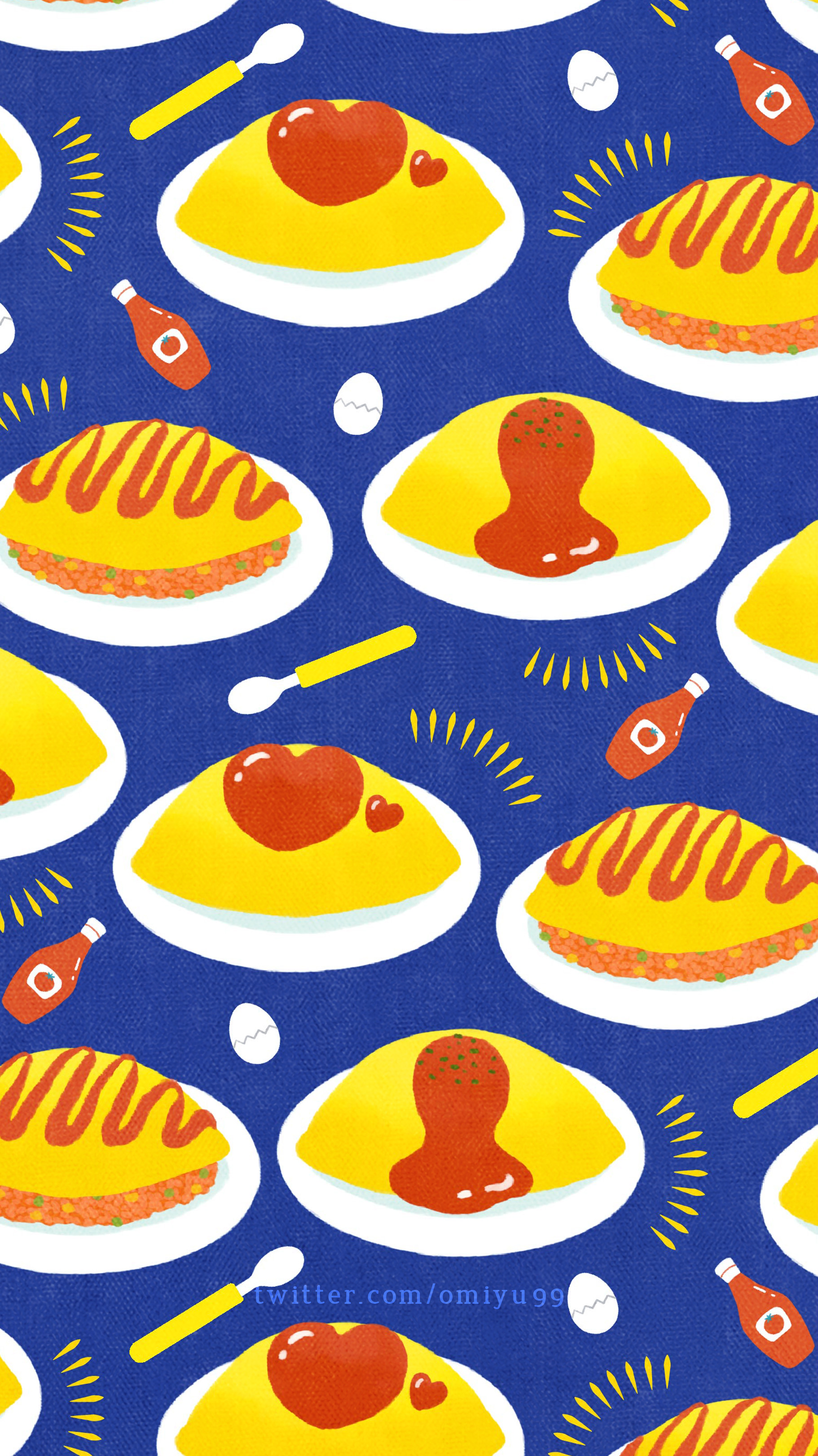 Omiyu お返事遅くなります オムライスな壁紙 Illust Illustration 壁紙 イラスト Iphone壁紙 オムライス 食べ物 Omelette Omeletrice T Co Qhrk75ckfe Twitter