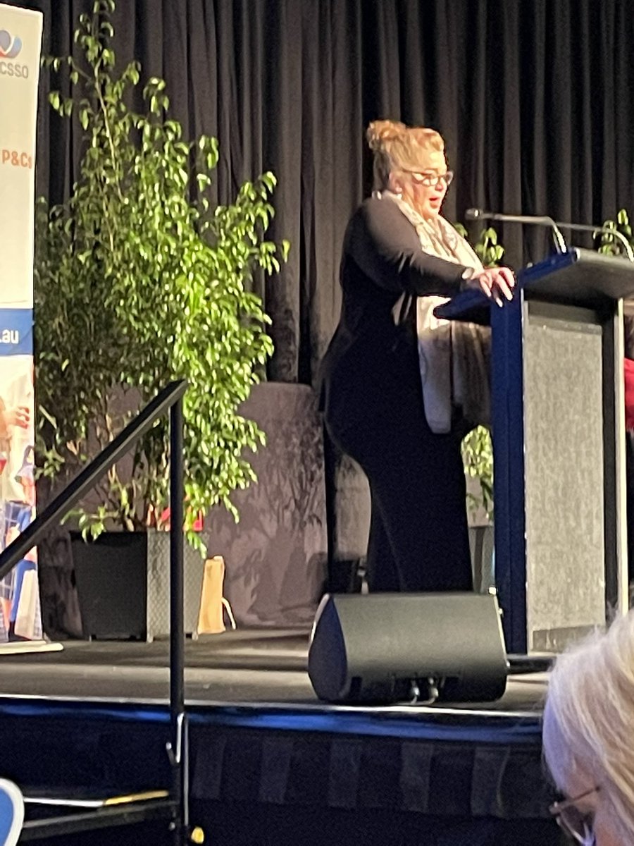 KylieCat5's tweet photo. Minister for Education and Training @sueellery opening #WACSSOConference 2022 and presenting the @lotterywest sponsorship to President Pania Turner ππ½ππ½ππ½ https://t.co/MKxYq510Wo