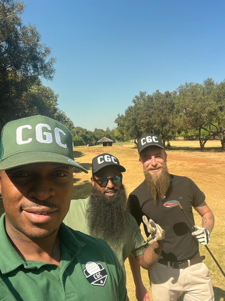 Some of our best business discussions happen here. Alpha prime joining the Beardly Budz crew for a good catch up. Golf is the game of life. Cannabis is the commodity. #CGCSA #Cannabisgolfclub #Mmemberville #alphaprime