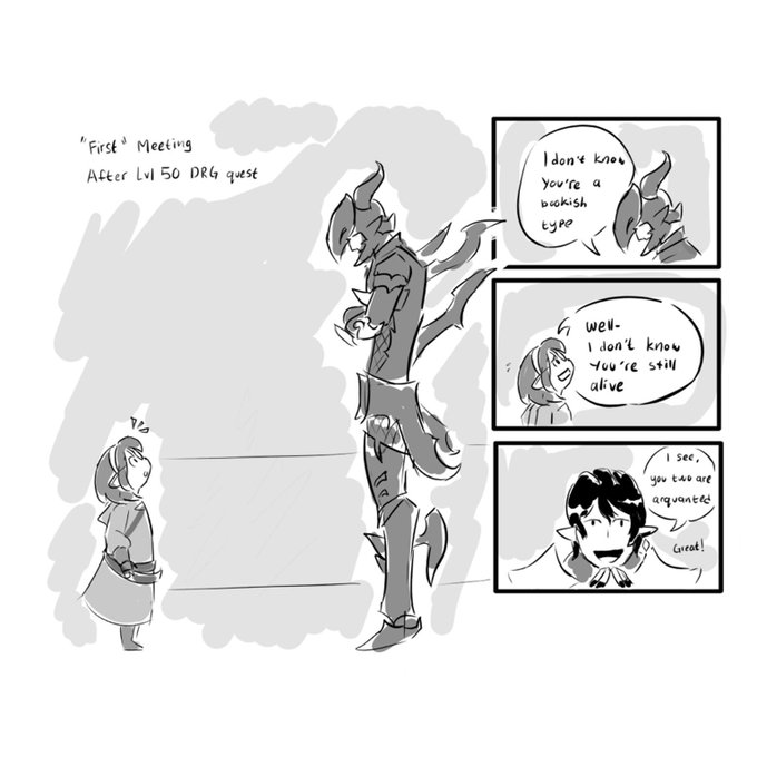 A dragon nerd and her big bro

#FFXIV #Estinien 