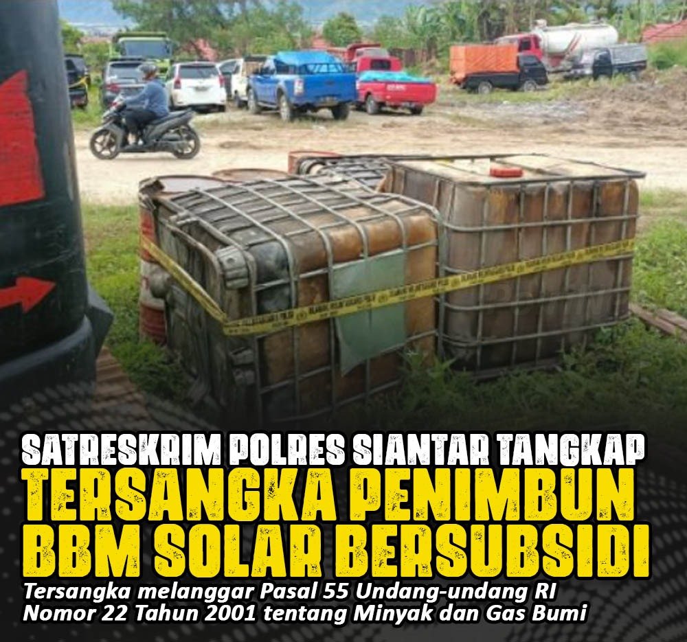 foreginsuk's tweet photo. SatReskrim Polri dari Siantar telah berhasil mengungkap kasus penimbunan BBM bersubsidi https://t.co/2J98iE1JsI