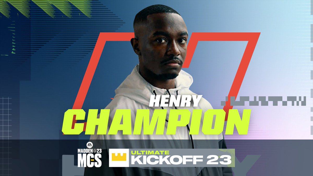 EAMaddenNFL's tweet photo. 💥 BOOM 💥 

Congrats to the #UltimateKickoff Champ @Henry773_  #Madden23 https://t.co/aJpJz8QFPY