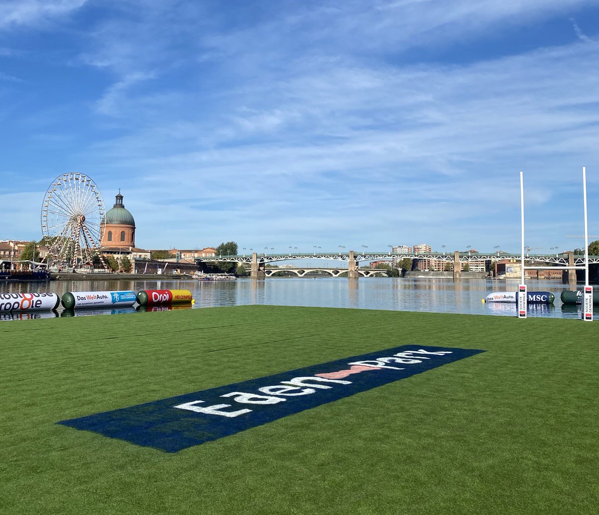 WateRugby's tweet photo. #EdenParkWateRugby 🏉💦🎀

Ciel dégagé, logo #EdenPark repeint, pelouse neuve il manque plus que les joueurs du #WateRugby Amateur pour enflammer cette matinée de Rugby à Toulouse 😎

C’est parti pour le 3e jour de l’événement 👏 https://t.co/BQFY8NhuCd