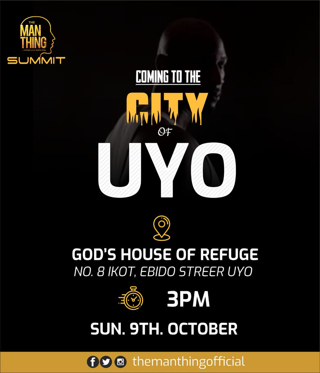 OsiriWisdom's tweet photo. Uyo here we come π₯°π₯°π₯°
Meet some of our Speakers, Facilitators and Panelists of #TheManThingSummit #Uyo Sunday October 9th.
#men #Leadership #WisdomShift #fathers #guys #TheManThing #OsiriWisdom https://t.co/NY5z59Ftdu