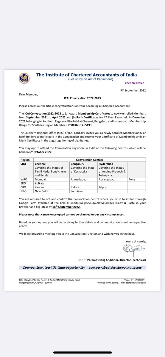 prateek_babel's tweet image. Finally the best mail of my life 🥺❤️ Convocation Day 6th October ✨ 
Thanks @ruwatiaofficial sir for early response of october month and now this notification🙏 #ICAICONVOCATION #ICAI #Convocation2022 #CA @theicai