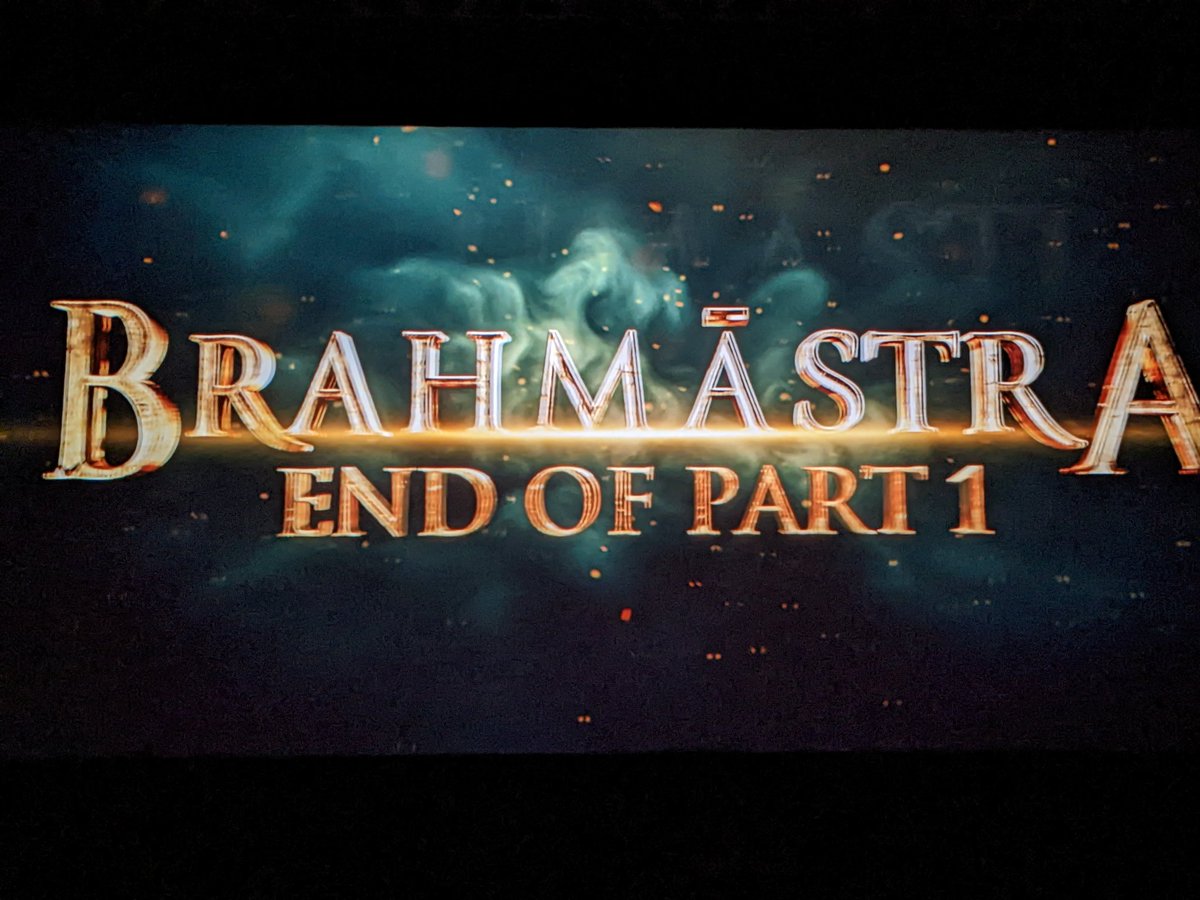 ShaunJ235's tweet photo. Brahmastra! What an experience it was in 3D. Top notch visuals and sound design although the dialogues needed more work still worth it after all this hype. Amazing movie 
#Brahmastra https://t.co/L8CR9rnd0y
