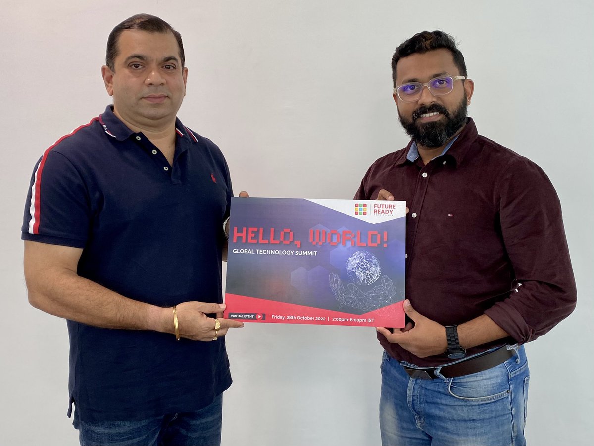 frtechevents's tweet photo. The visionary IT Minister of Goa, @RohanKhaunte who aims to make #GOA a tourism tech destination offering sun, sea, sand and software, appreciates the initiative of the virtual Tech Summit "Hello, World!" happening on 28th October 2022.
#AreYouFutureReady #HW2022 #HelloWorld2022 https://t.co/mKOwDV0PEJ