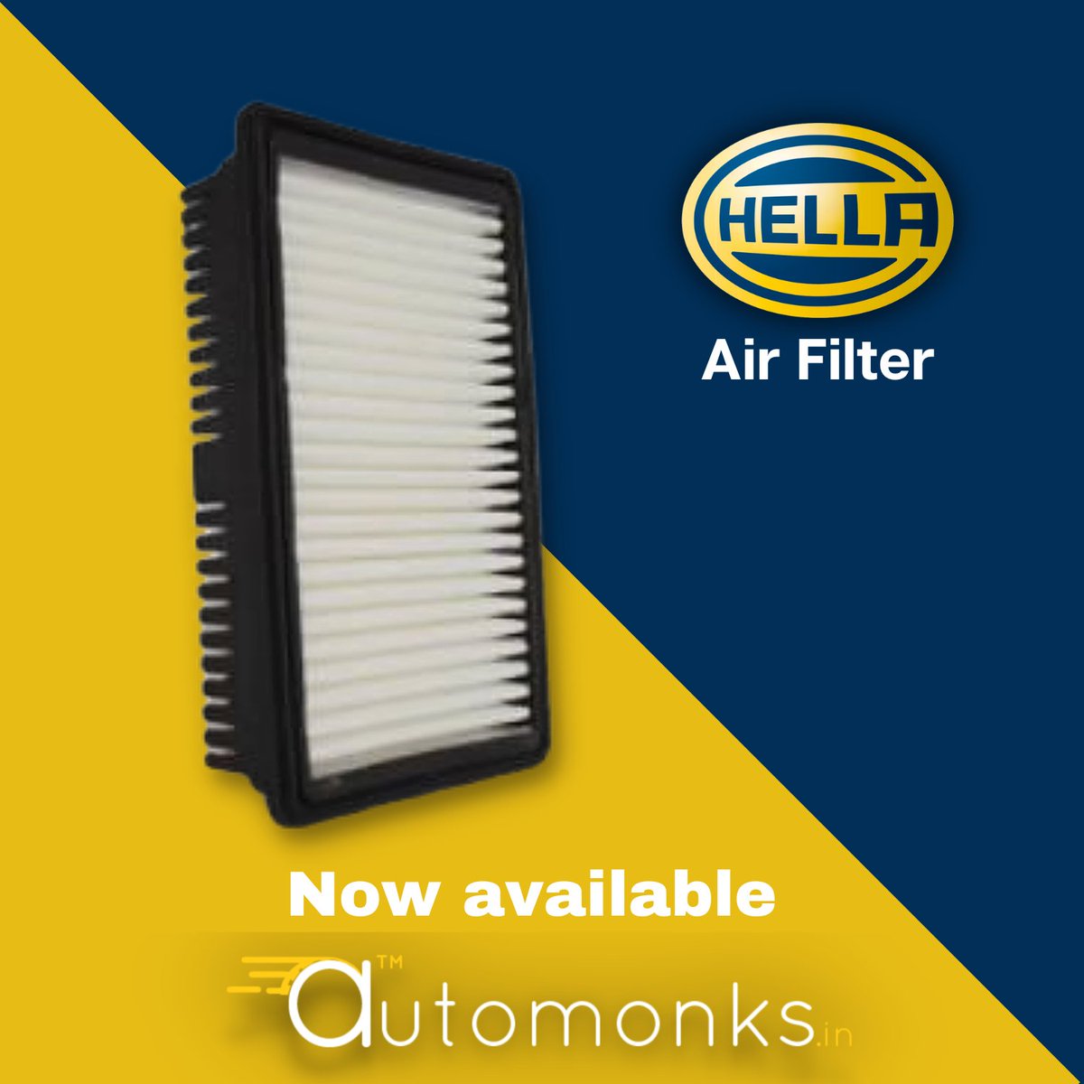 AutoMonks_In's tweet photo. Car air filter maintenance is essential, shop HELLA FILTERS to keep your car in perfectly good order.
Hella Air Filter Hyundai i20 Elite , Available on https://t.co/UO984MwgrC 
#hella #hellaairfilter #airfilter #hellaindia #replacements #hyundai #hyundaii20 #hyundaiairfilters https://t.co/pLC2ANzNey