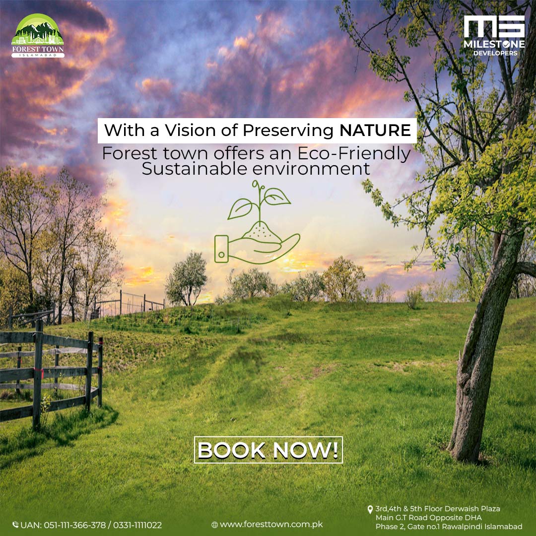 foresttownisb's tweet photo. With a Vision of Preserving Nature, Forrest Town offers an Eco-Friendly Sustainable Environment.
BOOKING ON 10%

CONTACT US &amp; BOOK YOUR PLOT TODAY!
UAN: 051-111-366-378 / 0331-1111-022

#Milestone #ForestTown #Pakistan #First #Biophilic #Housingproject  #Amenities  #Investment https://t.co/HYaK0fGOWq