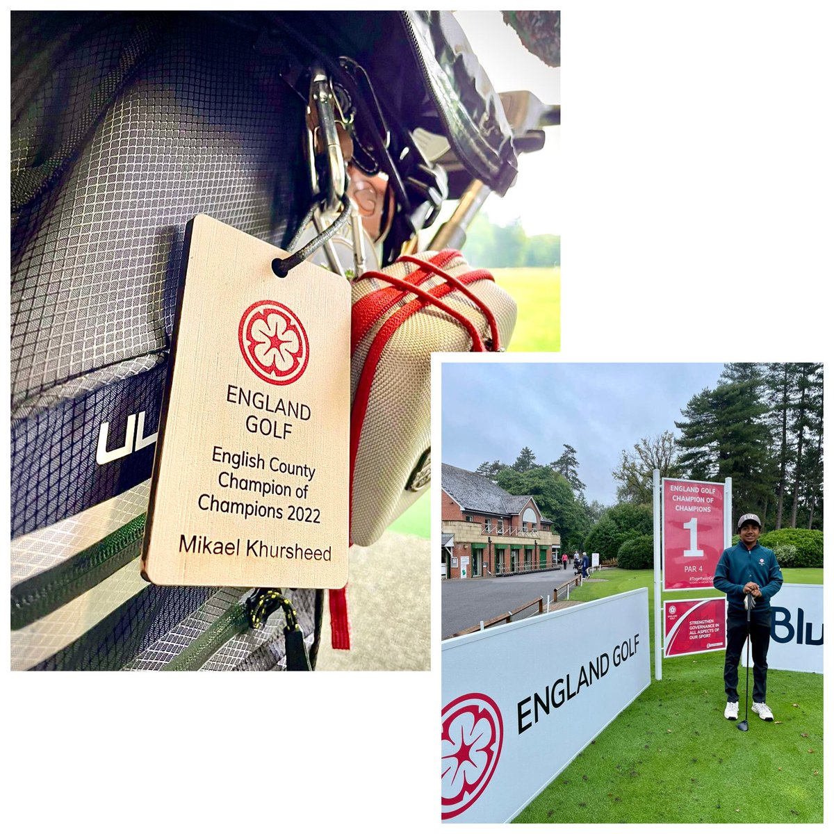 Play well and enjoy, Mikael is all ready to go at the <a href="/EnglandGolf/">England Golf</a> Champion of Champions event today