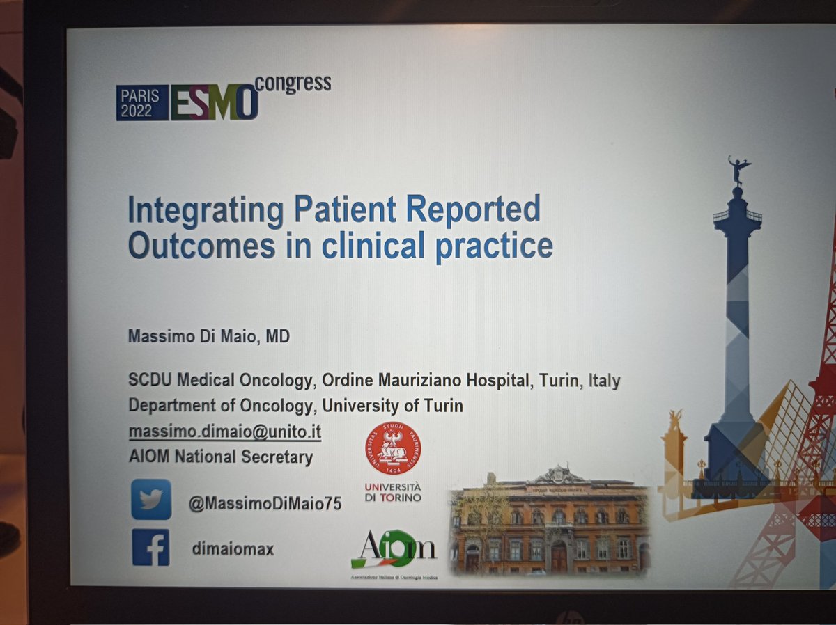 MassimoDiMaio75's tweet photo. Let's discuss about integrating #PROMs patient-reported outcomes in clinical practice for #cancer patients 

⏰ 11.00-11.45
📍 7.3 Rennes auditorium

@clacardone
#ESMO22 #ESMOYOC https://t.co/LI7DLNadej