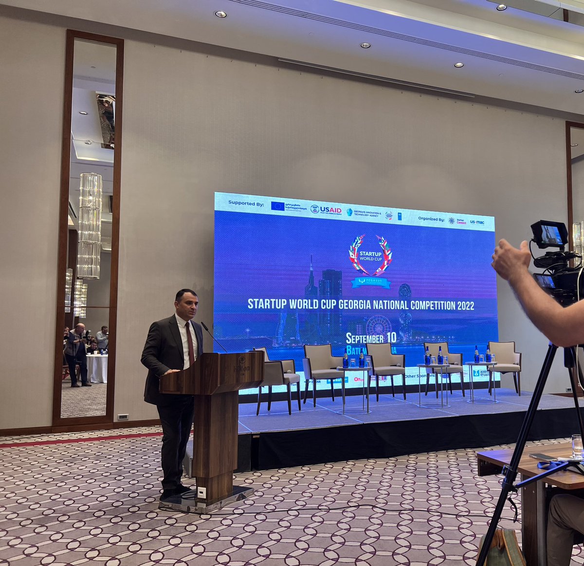 TikoTke's tweet photo. Batumi Startup Ecosystem Development #Portfolio in progress! Today #Batumi is hosting the Startup World Cup National Competition 2022 opened by the Mayor Mr. Archil Chikovani #EU4Georgia, #M4EG, #UNDPEUPartnership,#urban_transformation, #EU @eu_near #StartupConnect #USMac https://t.co/VYoqhqUEzl
