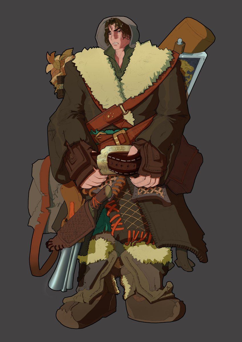 사냥꾼 채색 했습니다 인스타에는 진작에 올렸지만 트위터에는 지금에서야 올리네요 많은 관심 부탁드립니다!!!
.
.
.
.
.
.
#2d #2dart #conceptart #conceptartwork #artwork #art #painting #sketch #cg #character #characterdesign #photoshopcc #artworks #그림 #컨셉아트 #캐릭터 #캐릭터디자인