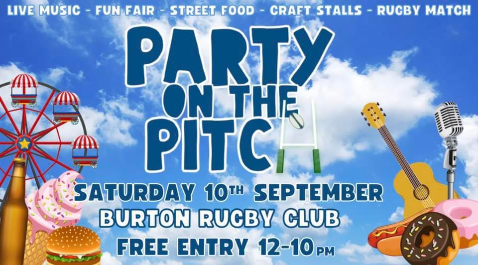 ChooseLoaded's tweet image. Good morning!

If you're coming down to the Party ok the Pitch @BurtonRFC today, we'll see you there.

We're on at around 2pm, just before the match itself.

Got some great '90s tunes to throw at you!

#Britpop #Indie #90s