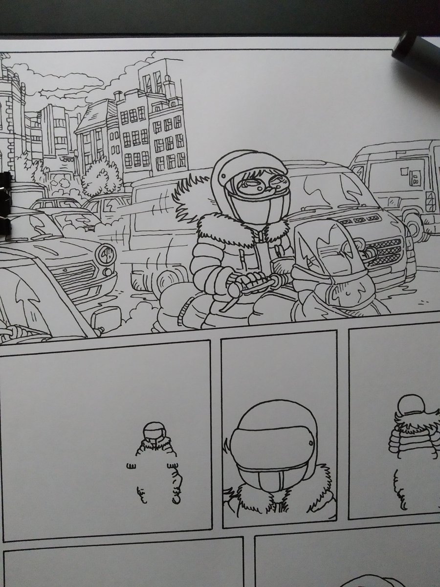 juanalvarezilus's tweet photo. Tras terminar la rotulación de los primeros tres actos de Laura Storm y haber dibujado 5 páginas del cuarto toca ponerse a empezar a entintar.

@noesunhobby #art #comics #wip #inking #tebeo #comic #arte #ComicArt #comicpage #comicpanel #comicartist #laurastorm #bd #bdcomics https://t.co/sbTUj6iwPR