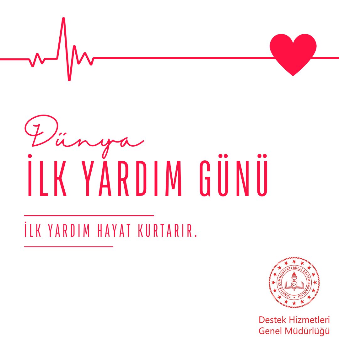 ❗️İlk yardım hayat kurtarır
#Dünyailkyardımgünü kutlu olsun. 
#YaşamBoyuİlkYardımÖgren
<a href="/tcmeb/">Millî Eğitim Bakanlığı</a> <a href="/OzilLevent/">Dr. Levent Özil🇹🇷🇹🇷🇹🇷</a>