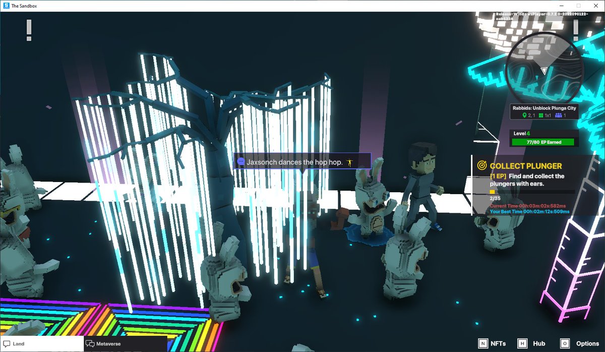 Jaxsonch1's tweet photo. @TheSandboxGame @RabbidsOfficial I just participated in the #SandboxAlphaS3Giveaway for a chance to win 500 SAND! Found the Disco Rabbid, check out my screenshot below!
👇 https://t.co/S8sJjWQCZ2